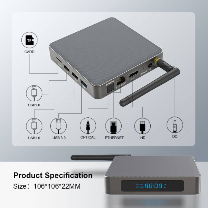 8gb ram 4k digital signage player box