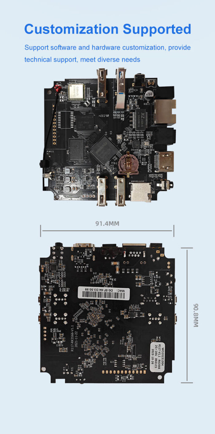 customize rk3566 android tv box